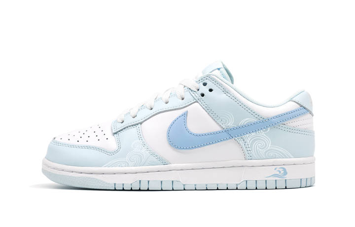Nike Nike Dunk Abrasion Resistant Low top Skateboard Shoes Unisex Blue White
