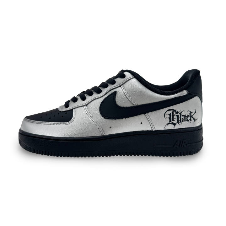 Nike Nike Air Force 1 Abrasion Resistant Low top Skateboard Shoes Unisex Silver