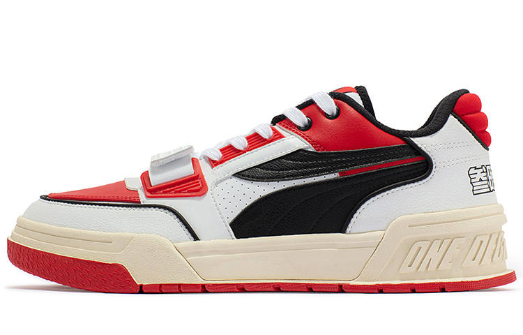 361° Abrasion Resistant Low top Skateboard Shoes Men's White Black Red