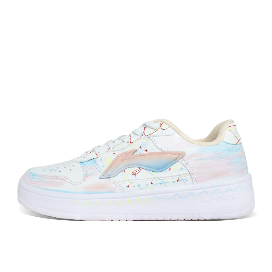 Li-Ning Li Ning Floating Boat Skateboard Shoes Women's Low Top Pink/Blue