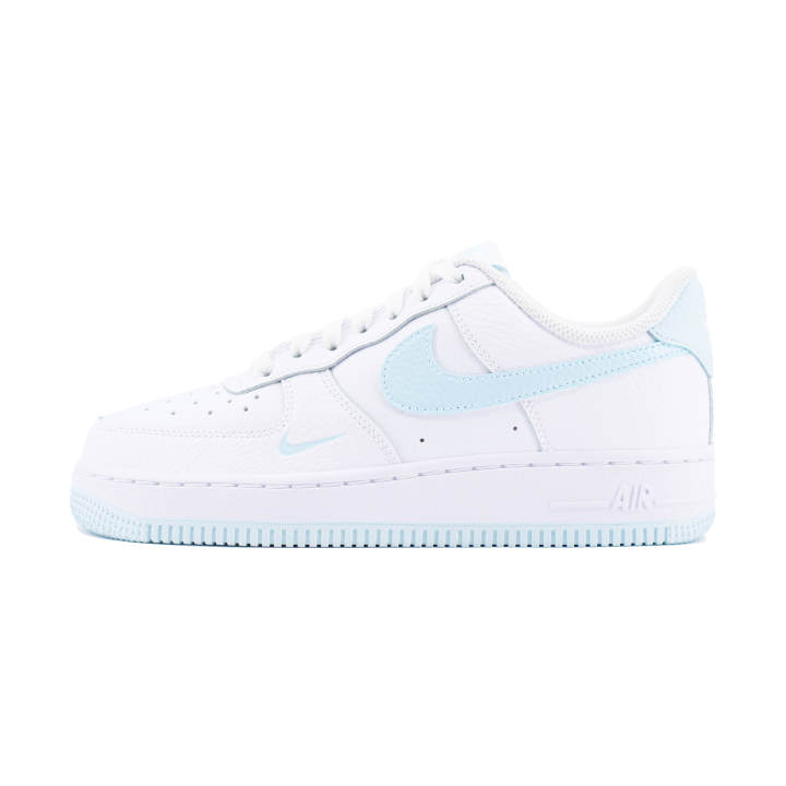 Nike Nike Air Force 1 Refreshing Slip Resistant Abrasion Resistant Low top Skateboard Shoes Women's White Blue