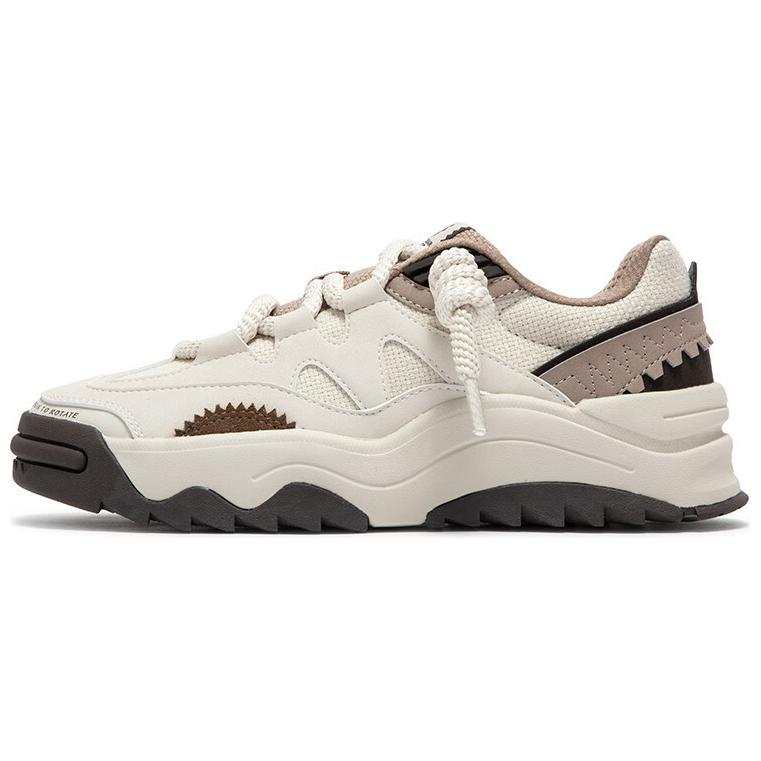 361° Abrasion Resistant Breathable Abrasion Resistant Breathable Low top Skateboard Shoes Women's Beige Umber