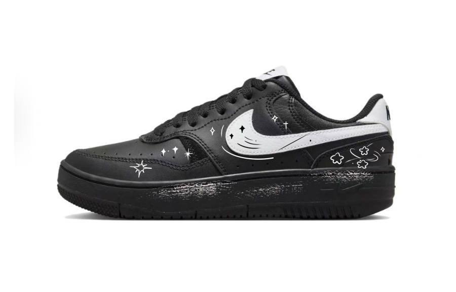 Nike Nike Gamma Force Abrasion Resistant Low top Skateboard Shoes Unisex Black White
