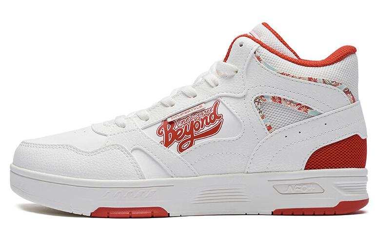 361° Slip Resistant Abrasion Resistant Slip Resistant Abrasion Resistant Mid top Skateboard Shoes Women's White Red