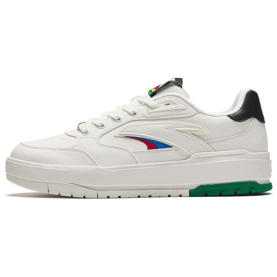 Anta 982 Slip Resistant Abrasion Resistant Low top Skateboard Shoes Men's White