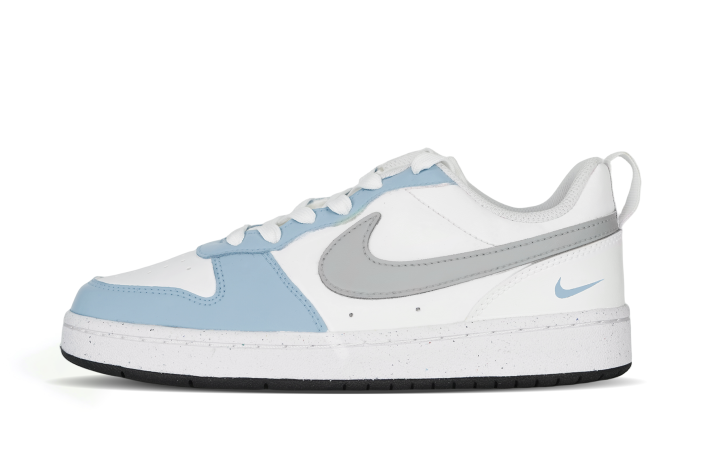 Nike Nike Morandi Gray Blue Double Hook Low top Skateboard Shoes GS Gray Blue