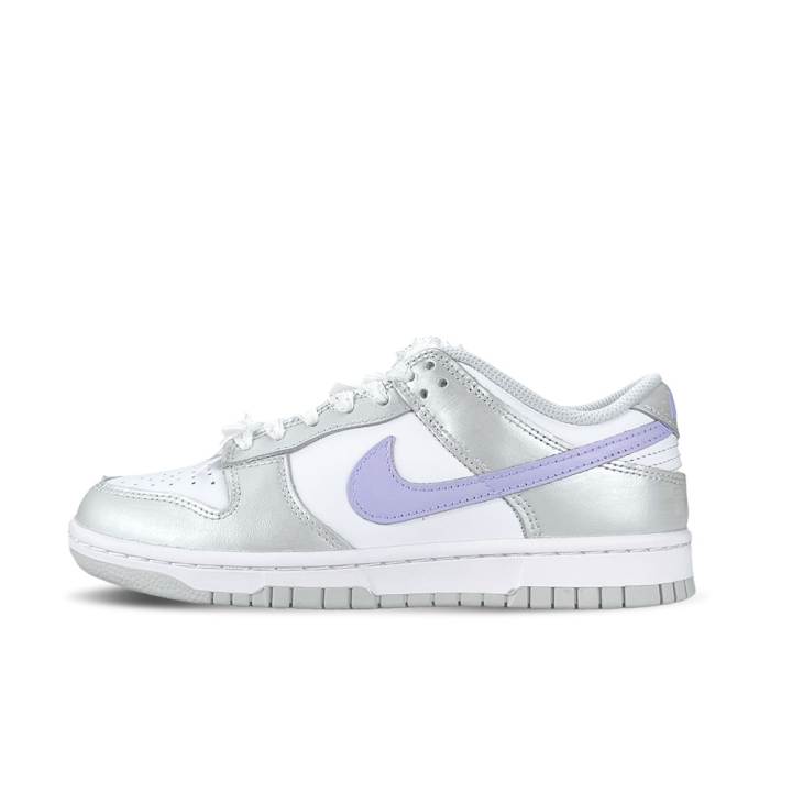 Nike Nike Dunk Abrasion Resistant Slip Resistant Low top Skateboard Shoes Unisex Silver