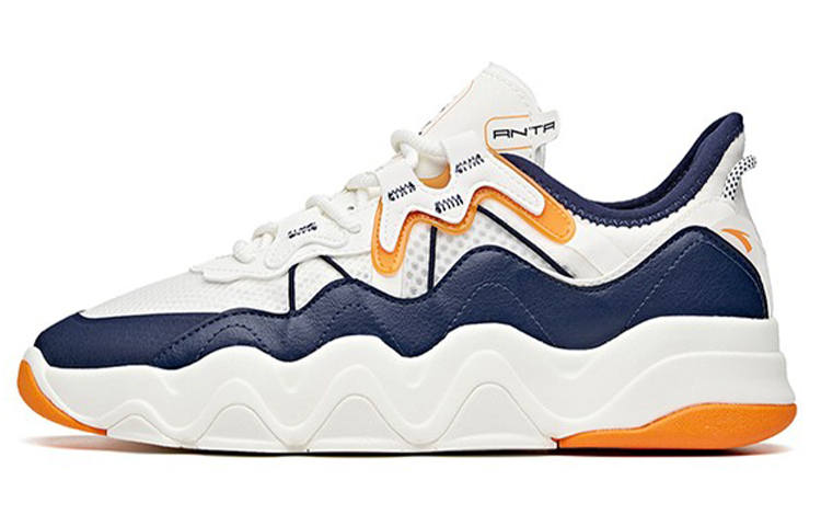 Anta Young Generation Textile, Synthetic Leather Outdoor Casual Cushioning Slip Resistant Abrasion Resistant Breathable