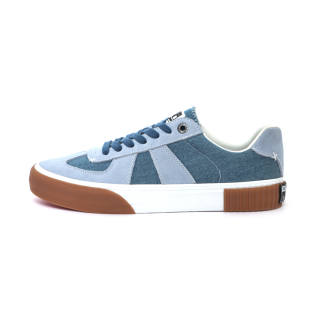X-JIMSUN X JIMSUN Fashion Trend Coverage Abrasion Resistant Low top Skateboard Shoes Unisex Denim Blue