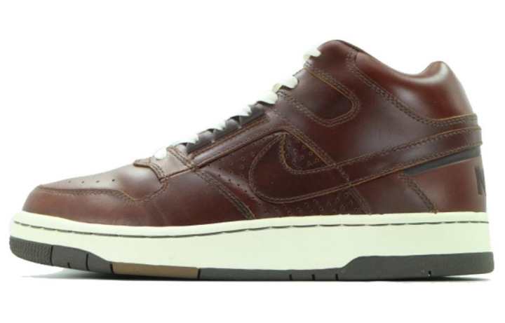 Nike Nike Slip Resistant Abrasion Resistant Mid top Skateboard Shoes Unisex Brown