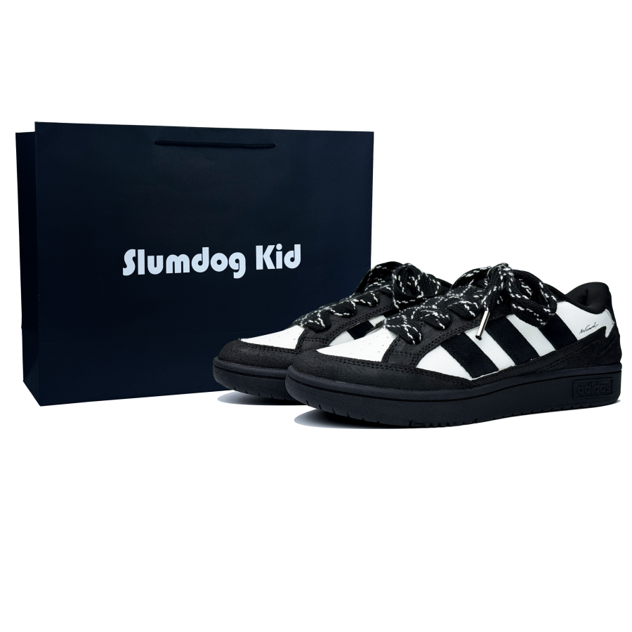 Adidas Adidas WCARD ADV Slip Resistant Slip Resistant Low top Skateboard Shoes Unisex Black White