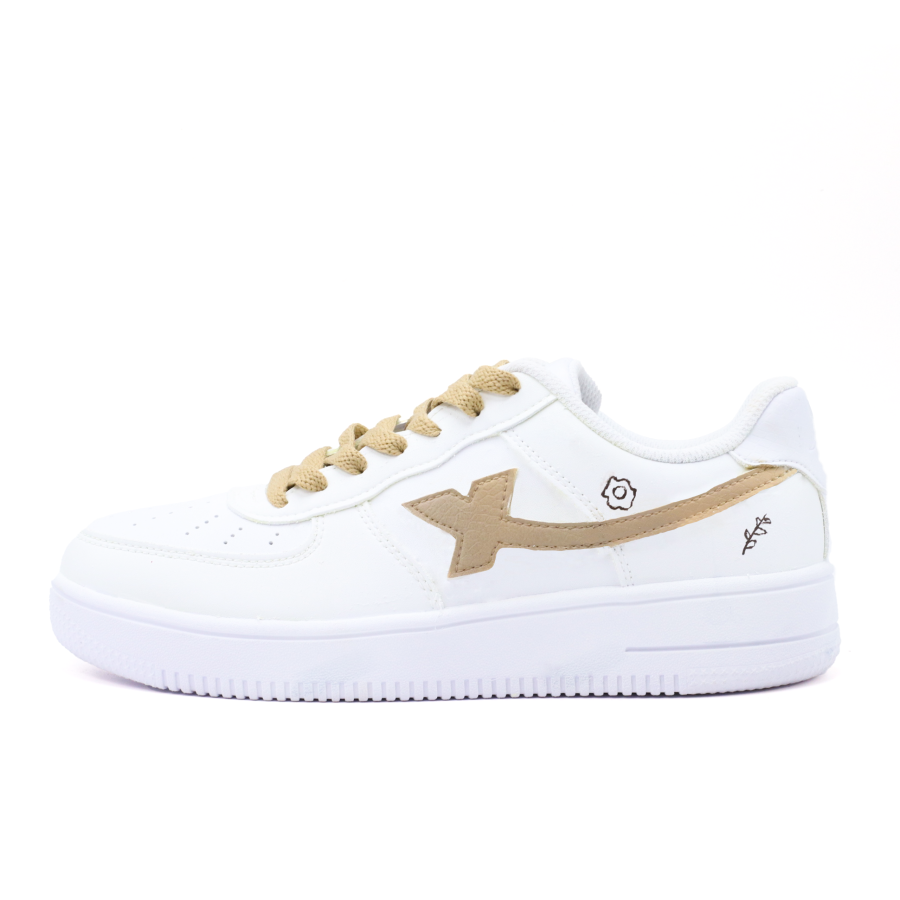 XTEP Air Force 1 Slip Resistant Abrasion Resistant Low top Skateboard Shoes Women's Yellow White