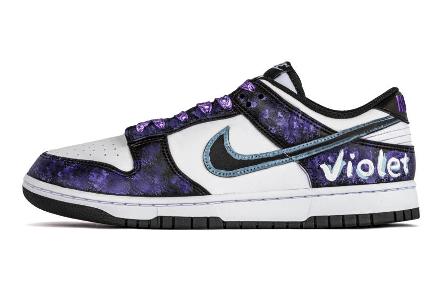 Nike Nike Dunk Abrasion Resistant Abrasion Resistant Low top Skateboard Shoes Women's Black Purple