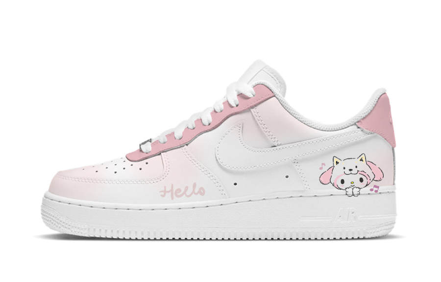Nike Nike Air Force 1 Sweet Style Puppy, Special Box Low top Skateboard Shoes Women's White