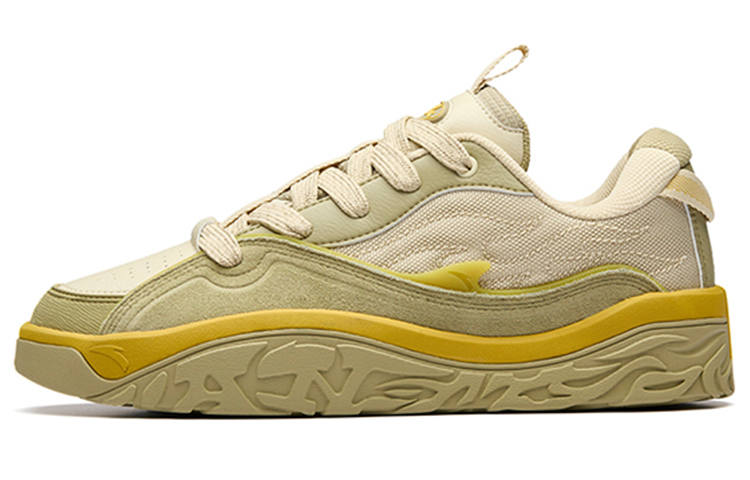Anta Hot Height Increasing Low top Skateboard Shoes Men's Grain Beige Yellow