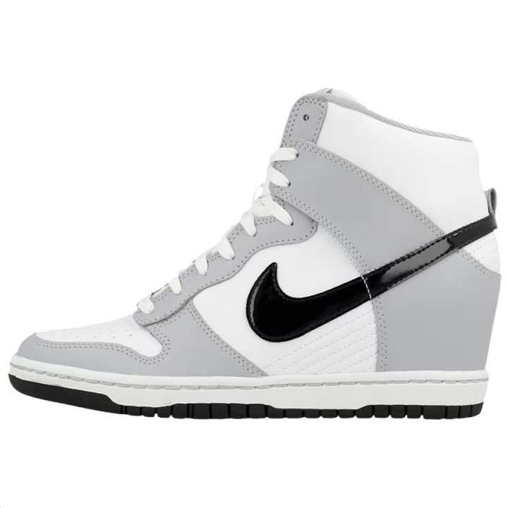 Nike Nike Dunk Slip Resistant Abrasion Resistant High top Skateboard Shoes Women's Gray