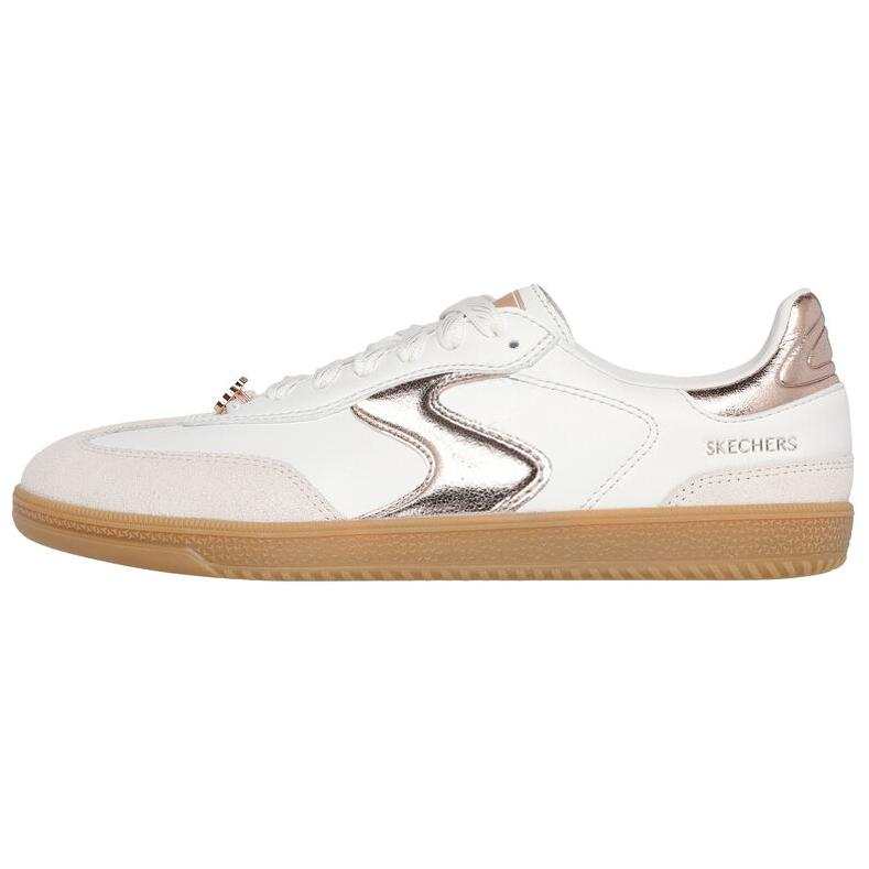 Skechers Hotshot Abrasion Resistant Abrasion Resistant Low top Skateboard Shoes Women's White Gold