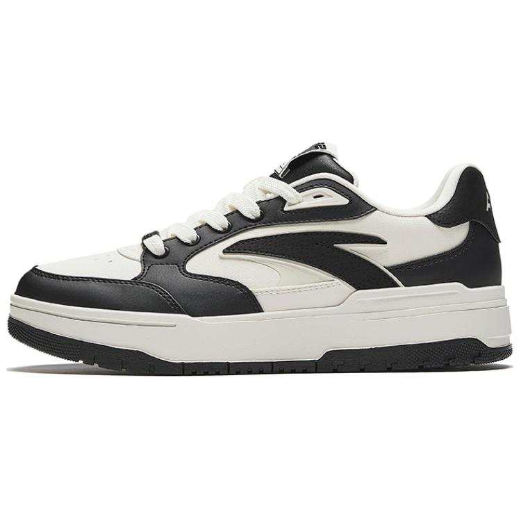 Anta 982 Comfortable And Trendy Slip Resistant Abrasion Resistant Low top Skateboard Shoes Men's Black White