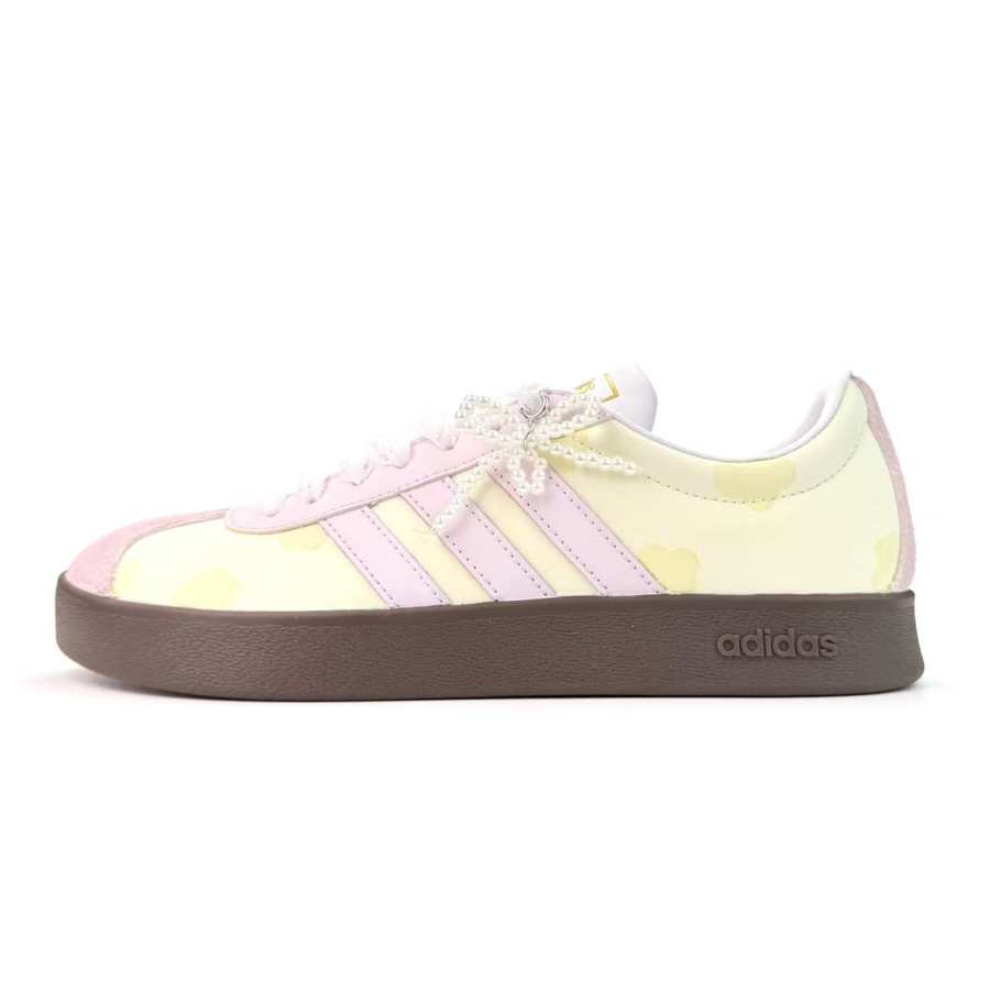 Adidas Adidas VL COURT 2.0 Sweet Cherry Cocoa Abrasion Resistant Lightweight Wear resistant And Lightweight Low top