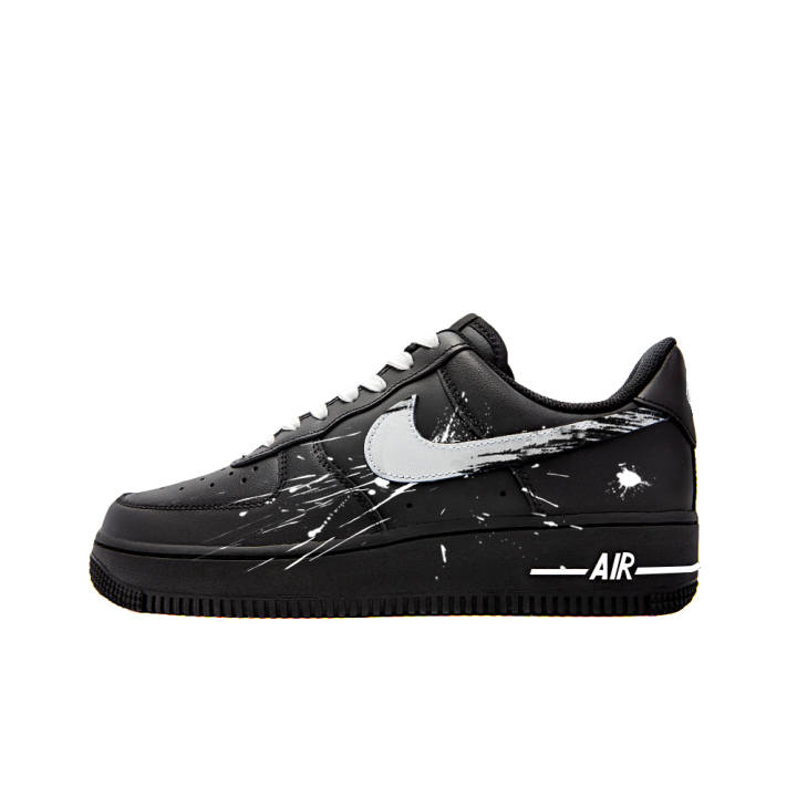 Nike Nike Air Force 1 Abrasion Resistant Slip Resistant Low top Skateboard Shoes Women's Black Gray
