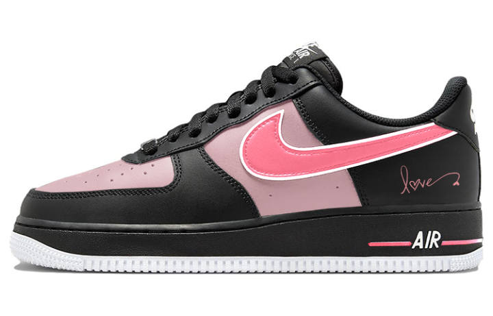 Nike Nike Air Force 1 Skateboard Shoes Men's Low Top Black/Pink