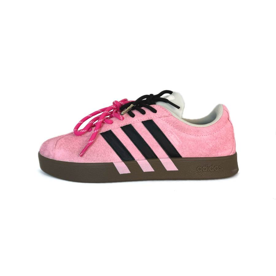 Adidas Adidas VL COURT 2.0 Cushioning, Wear Resistant Low top Skateboard Shoes Unisex Black Pink
