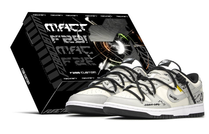 Nike Nike Dunk Low top Skateboard Shoes Unisex Black Gray
