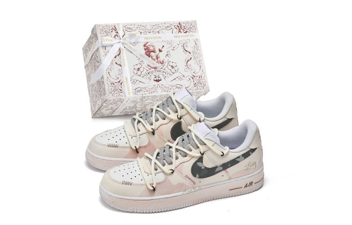 Nike Nike Air Force 1 Da Vinci Custom, Box, Enchanting Elixir Slip Resistant Quick Dry Abrasion Resistant Balance