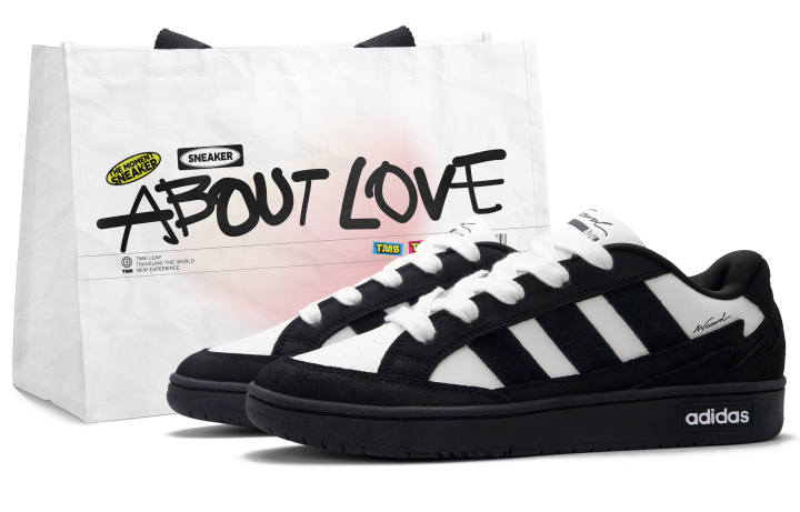 Adidas Adidas WCARD ADV Dark Tea Low top Skateboard Shoes Unisex Black White