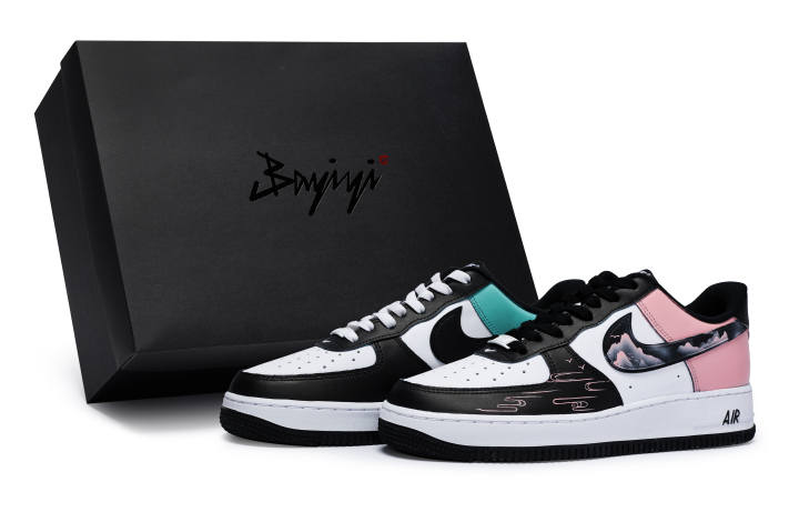 Nike Nike Air Force 1 811 Manufacturing, Mountain Mist, Special Shoe Box Low top Skateboard Shoes Unisex