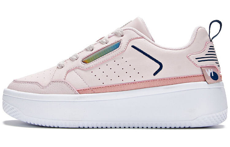 361° Slip Resistant Abrasion Resistant Low top Skateboard Shoes Women's Pink White