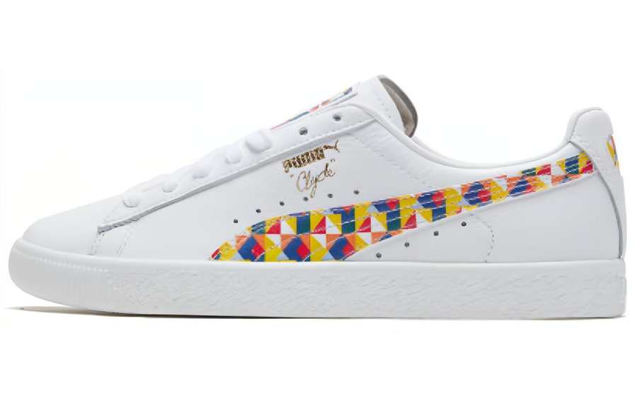 PUMA Clyde Graffiti Retro Casual Skateboarding Shoes Unisex