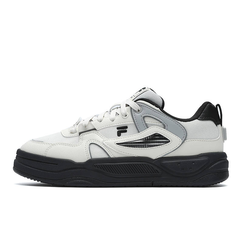 FILA FUSION BANK II Abrasion Resistant Low top Skateboard Shoes Women's Black White