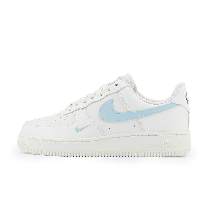 Nike Nike Air Force 1 Leather Low top Skateboard Shoes Women's White Blue