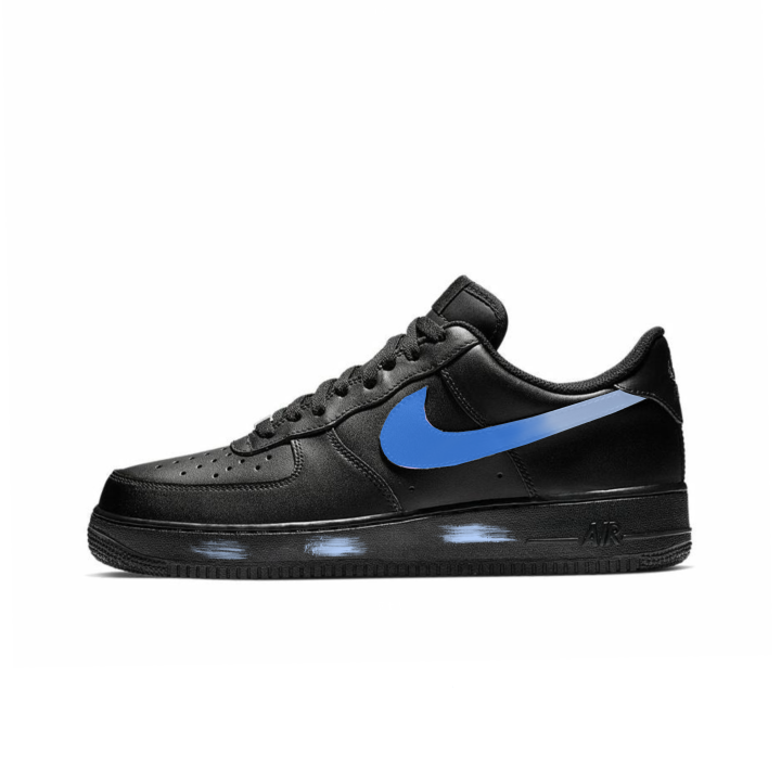 Nike Nike Air Force 1 Slip Resistant Cushioning Abrasion Resistant Low top Skateboard Shoes Unisex Black