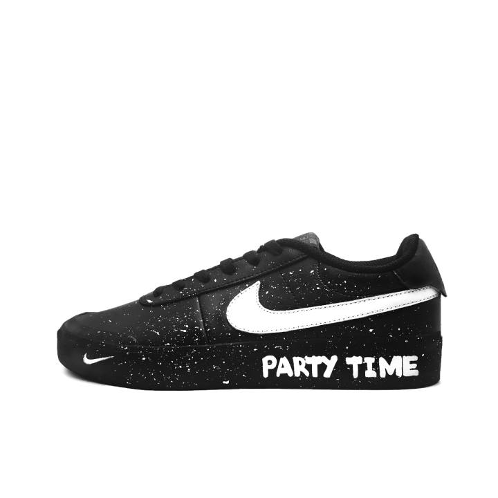 Nike Nike Court Shot Starry Night Party Synthetic Leather Cushioning Abrasion Resistant Breathable Low top Skateboard Shoes