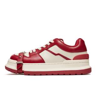 ABCICEY Slip Resistant Slip Resistant Low top Skateboard Shoes Unisex Red