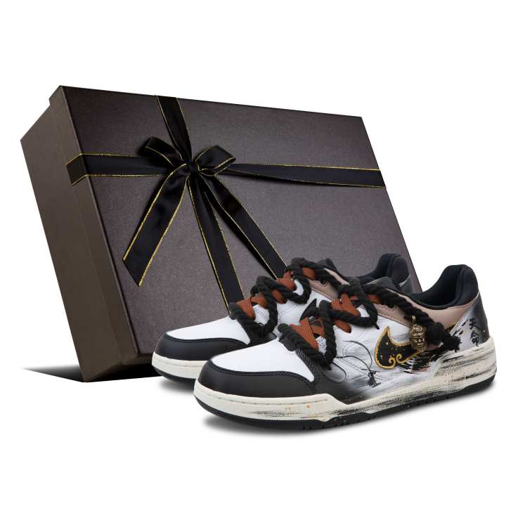 Nike Nike Full Force Abrasion Resistant Slip Resistant Low top Skateboard Shoes Men's Black Gold