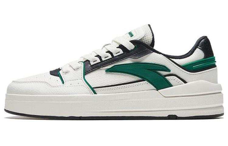 Anta Lite Cushioning Low top Skateboard Shoes Men's Black White Green