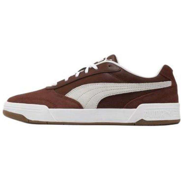 PUMA C Skate Low top Skateboard Shoes Men's Brown White