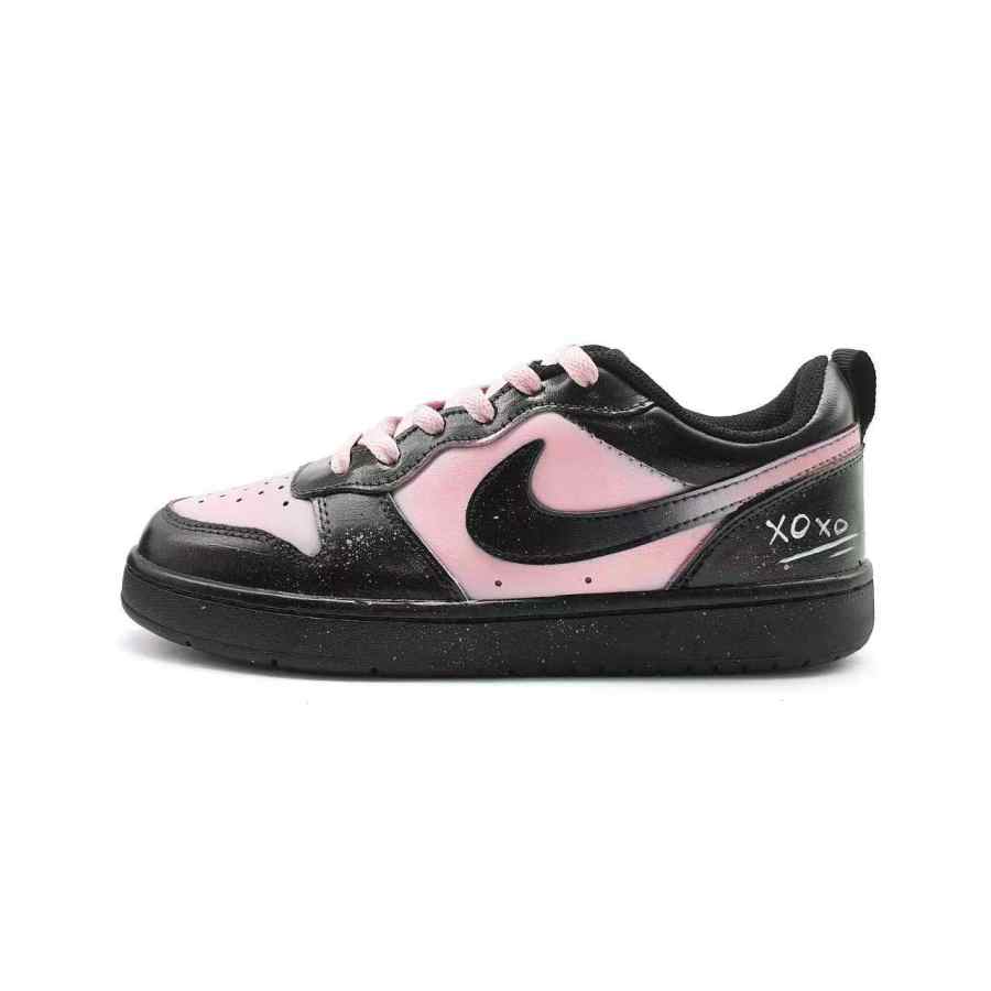 Nike Nike Court Borough Pink Sky Cushioning Low top Skateboard Shoes Women's Black