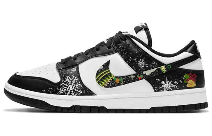 Nike Nike Dunk Slip Resistant Abrasion Resistant Low top Skateboard Shoes Men's Black White