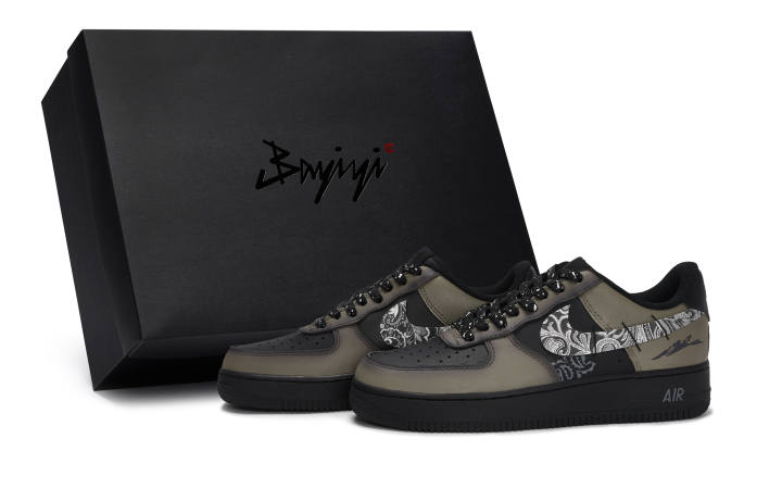 Nike Nike Air Force 1 07 811 Manufacturing, Tree Of Life, Special Shoe Box Abrasion Resistant Abrasion Resistant Low top