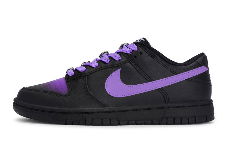 Nike Nike Dunk 811 Manufacturing, Nebula Border Purple Low top Skateboard Shoes Unisex Black Purple