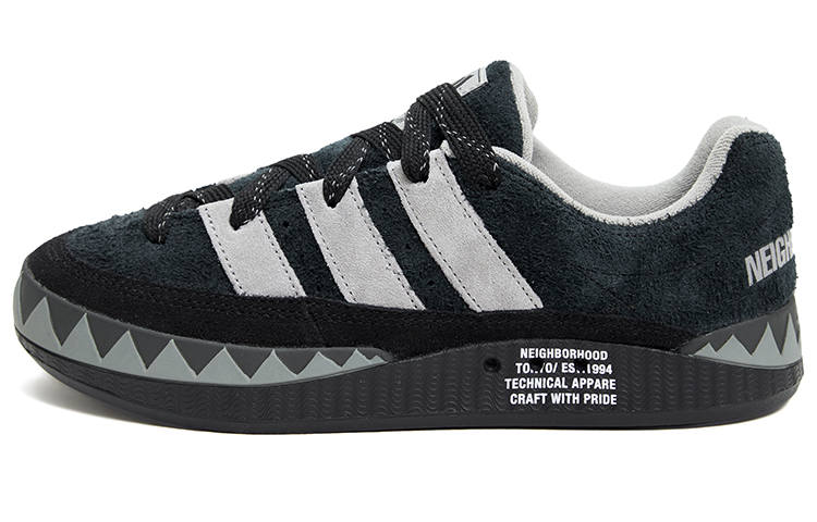 Adidas Originals x NEIGHBORHOOD Adimatic Textile, Leather Cushioning Abrasion Resistant Low top Skateboard Shoes Unisex