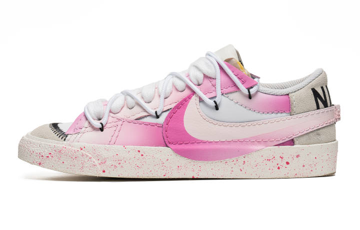 Nike Nike Blazer Low top Skateboard Shoes Women's White Pink
