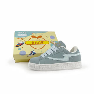 BKAE Abrasion Resistant, Lightweight, Balanced Low top Skateboard Shoes Unisex Aqua