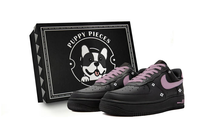 Nike Nike Air Force 1 Low top Skateboard Shoes Women's Black Pink