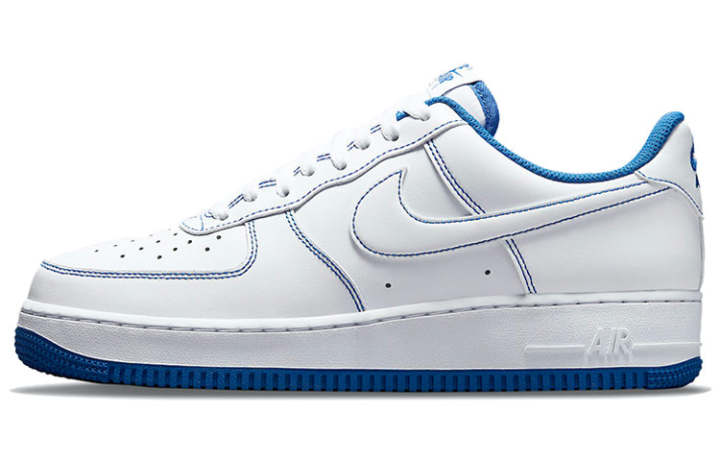 Nike Nike Air Force 1 '07 'Contrast Stitch White Game Royal'