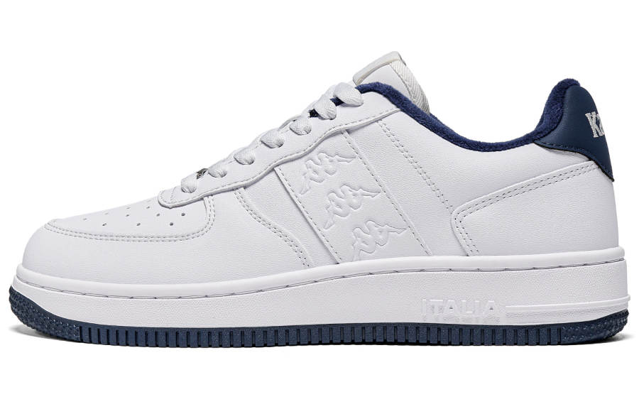 Kappa OG1 Back to Back Minimalist Style Versatile, Fleece Lined White Sneakers, Lightweight Comfortable Low top